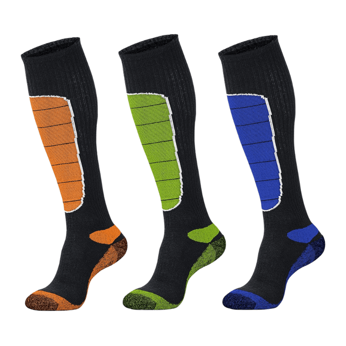 3 Pairs Stylish Compression Heated Socks