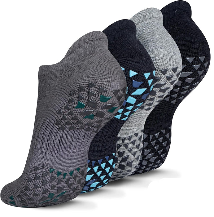 4-Pair Non-Slip Diabetic Socks - Comfortable and Supportive