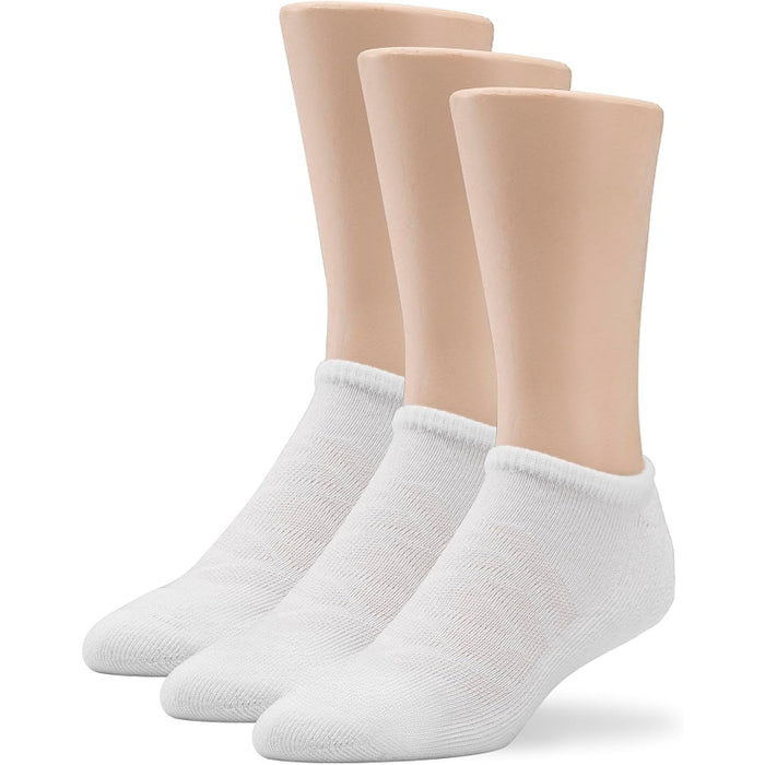 3 Pair Polyester No-Show Antimicrobial Socks - Comfort and Freshness