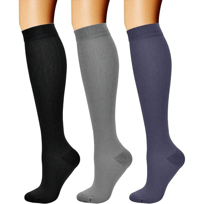 3 Pack Running Compression Orthopedic Socks - Support and Comfort