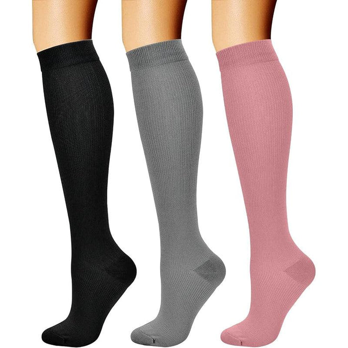 3 Pack Running Compression Orthopedic Socks - Support and Comfort