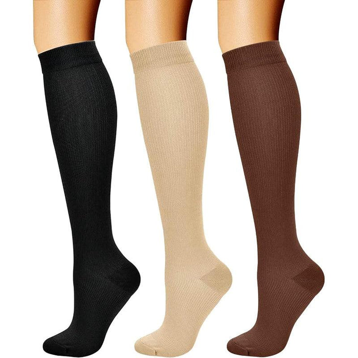 3 Pack Running Compression Orthopedic Socks - Support and Comfort