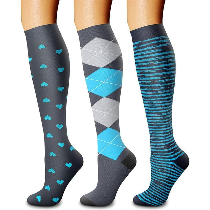 3 Pack Running Compression Orthopedic Socks - Support and Comfort