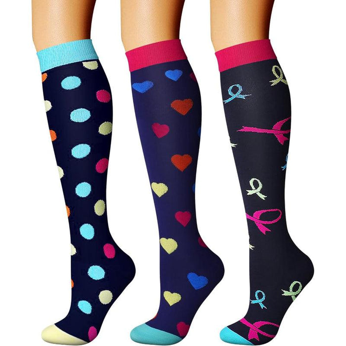 3 Pack Running Compression Orthopedic Socks - Support and Comfort