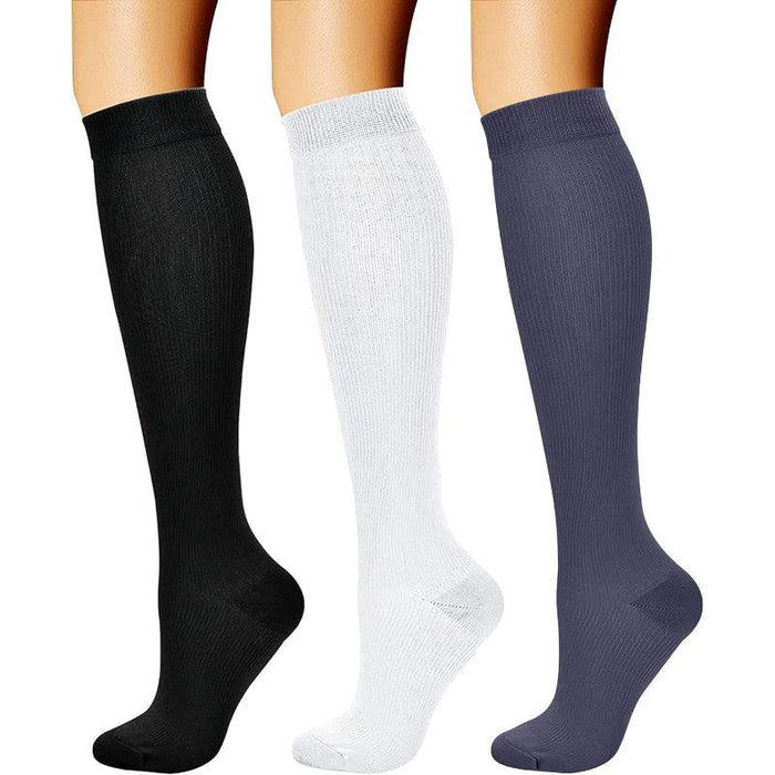 3 Pack Running Compression Orthopedic Socks - Support and Comfort