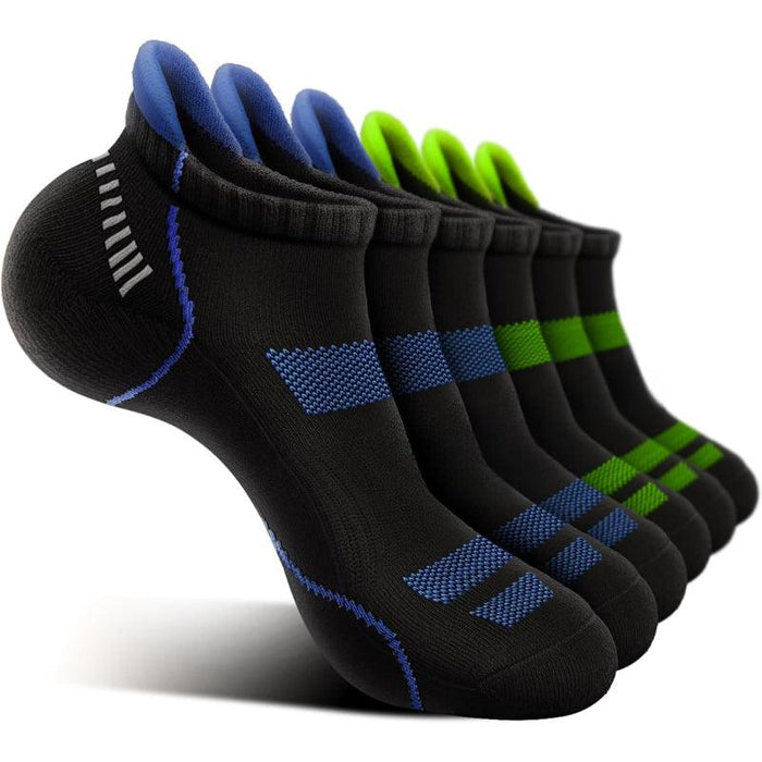 6 Pairs Lightweight Walking Ankle Support Socks