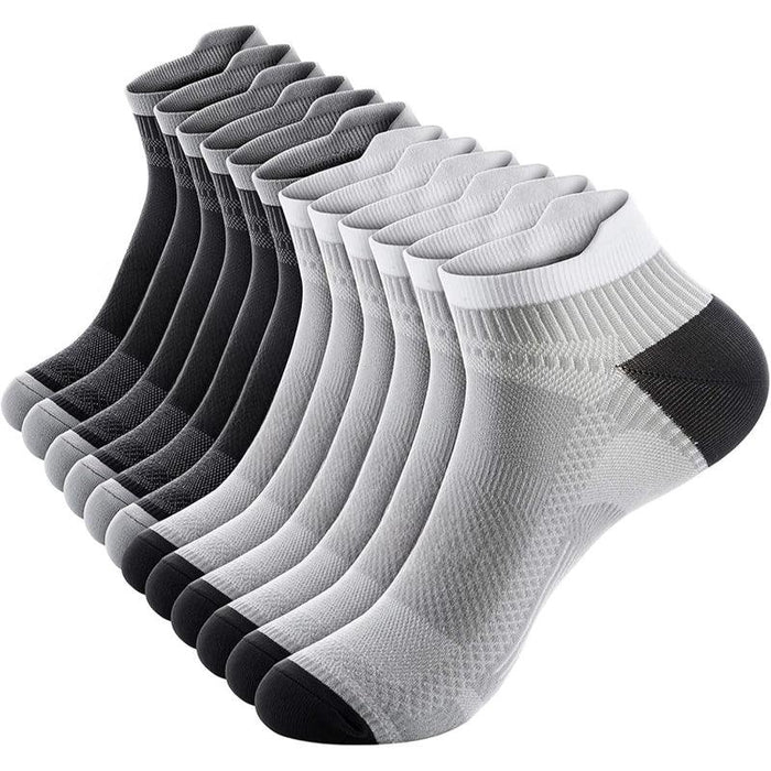 6 Pairs Ankle Support Socks -Breathable, Compression, Everyday Comfort