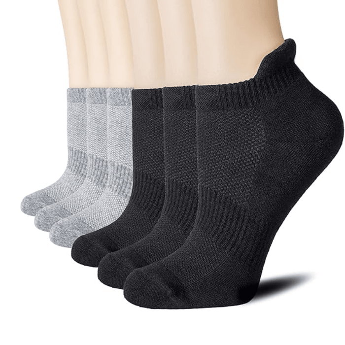 6 Pairs Athletic Ankle Support Socks – Comfort and Performance