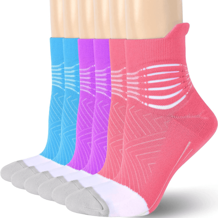 3 Packs Cushioned Ankle Support Socks