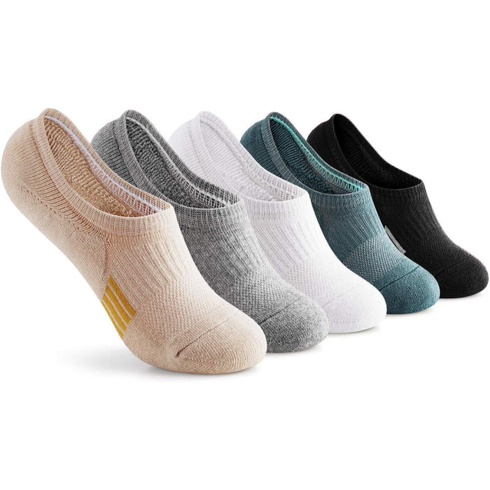 5 Pairs Cushioned Running Ankle Support Socks