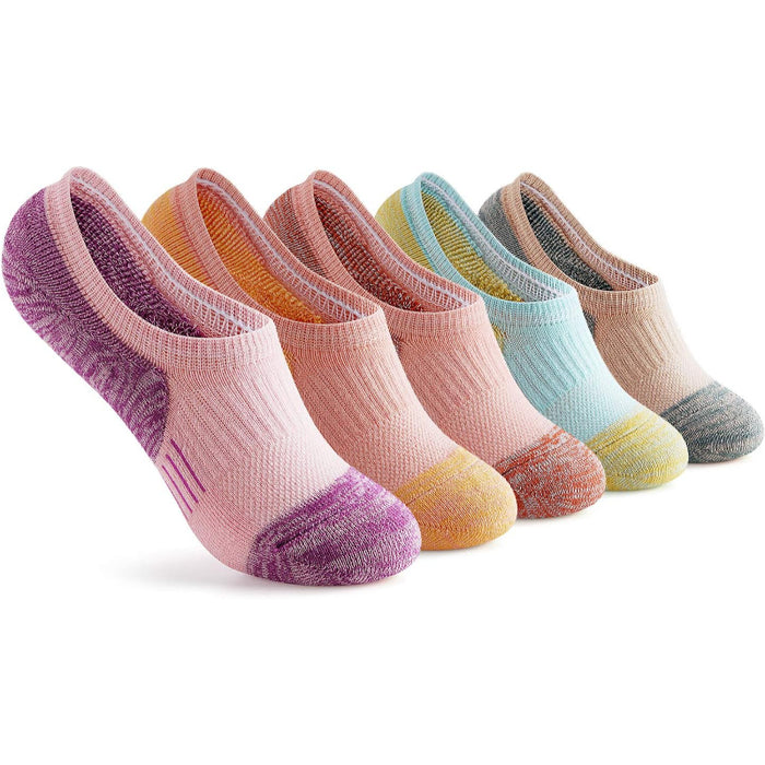 5 Pairs Cushioned Running Ankle Support Socks