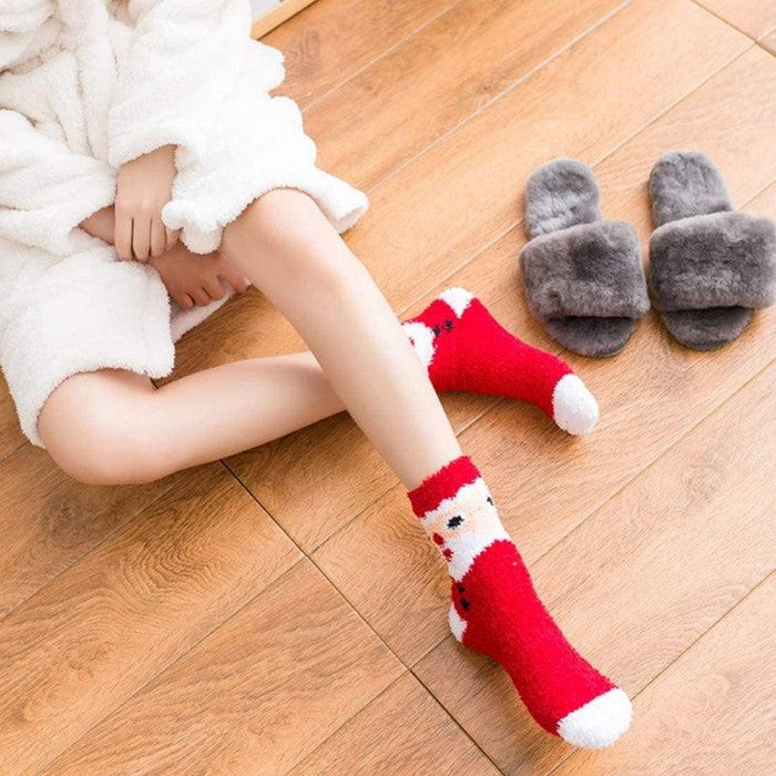 6 Pack Cozy Plush Slipper Socks – Fluffy and Comfortable