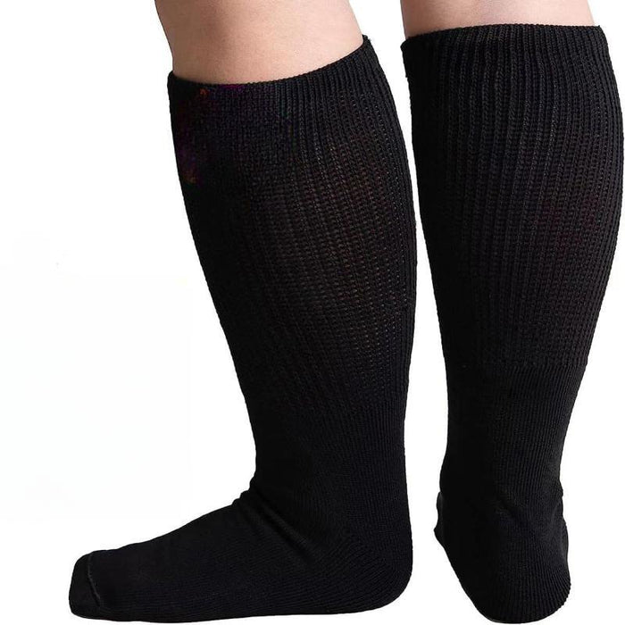 2-Pack Wide Calf Diabetic Socks - Comfortable Support