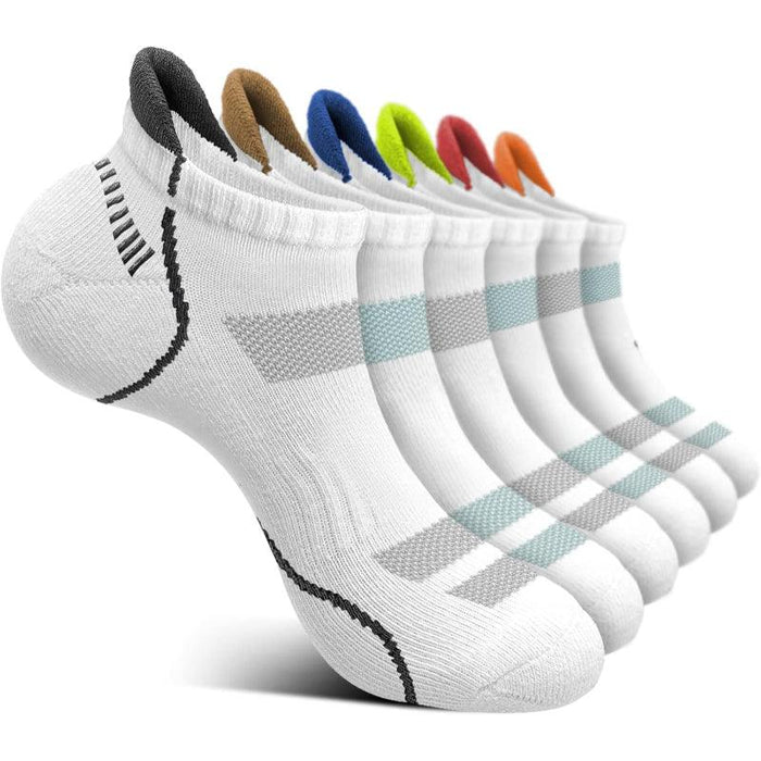 6 Pairs Ankle Support Socks For Walking And Jogging