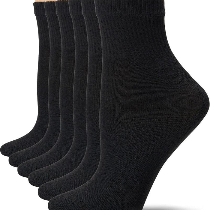 6 Pack Seamless Crew Socks – Comfort and Durability