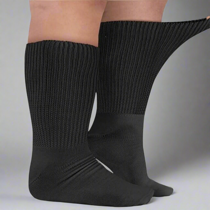 4-Pack Bariatric Diabetic Socks - Extra Wide and Maximum Comfort