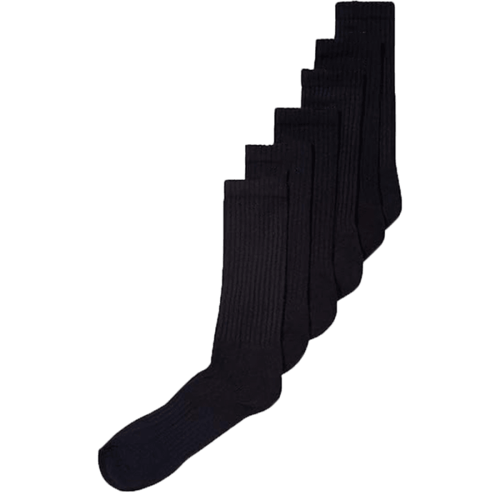 One Pair Cushioned Crew Socks For Everyday Wear