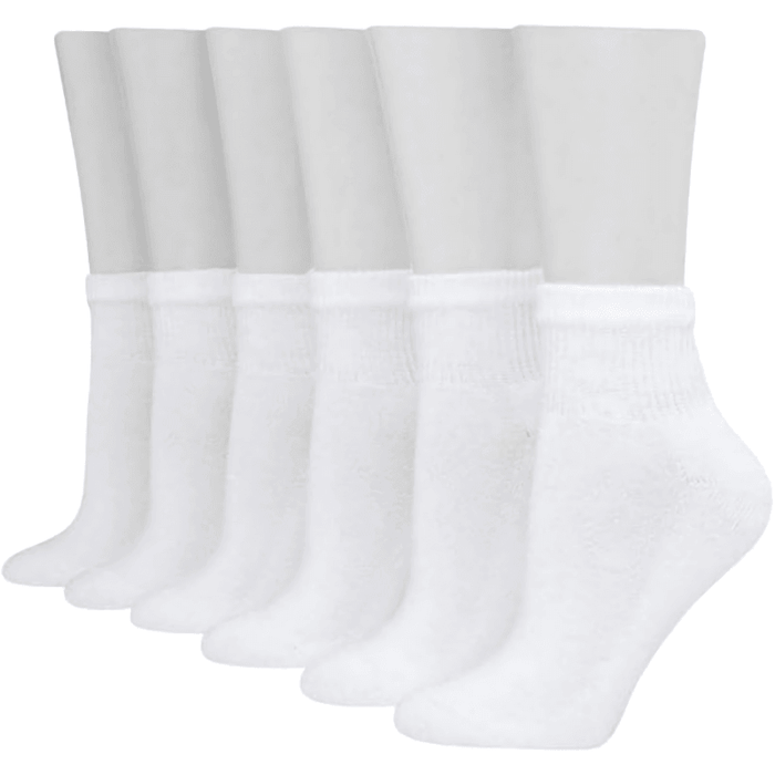 Pair Of 6 Comfy Cushioned Socks