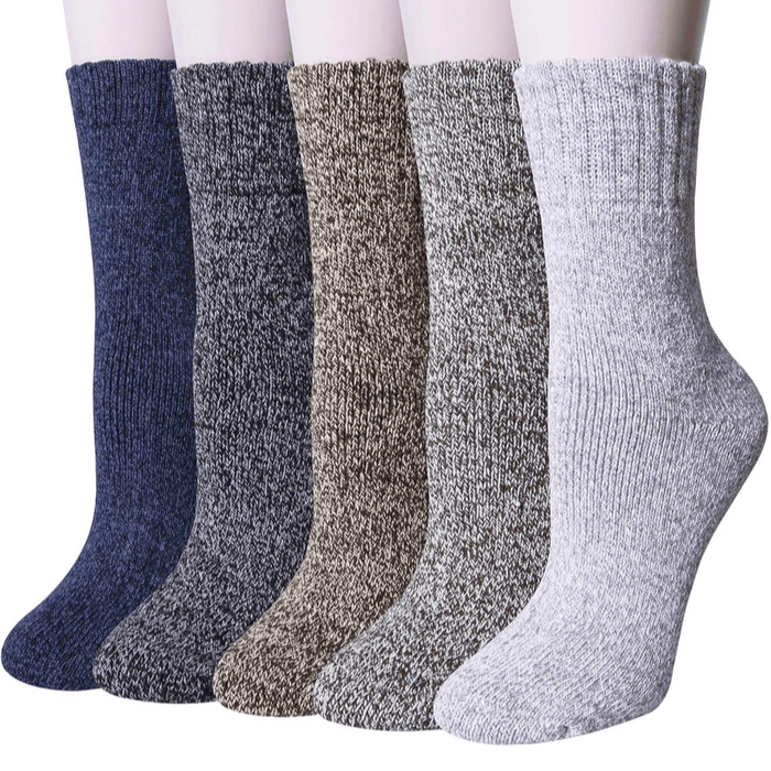 5 Pairs Classic Wool Blend Socks – Warmth and Timeless Comfort