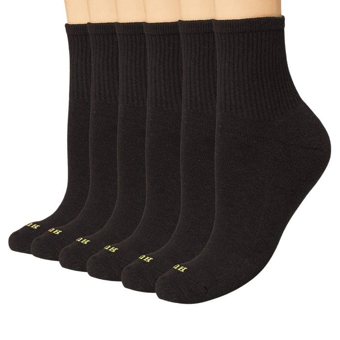 6 Pair Versatile Comfy Cushioned Socks For Daily Wear