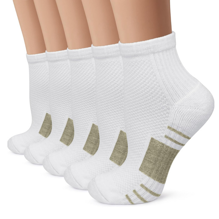 5 Pieces Of Lightweight Design Compression Plantar Socks