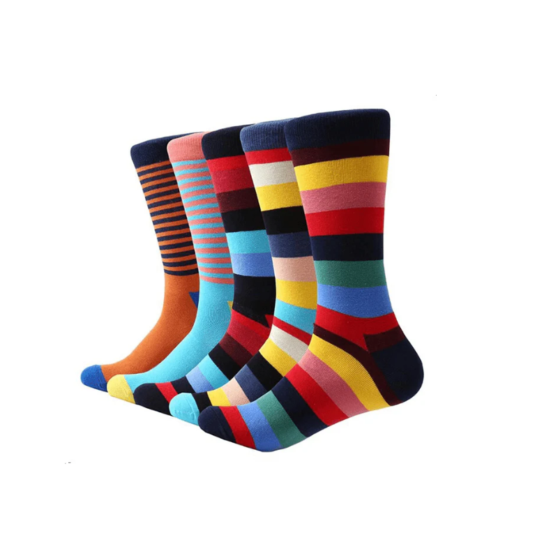 Striped Business Casual Socks