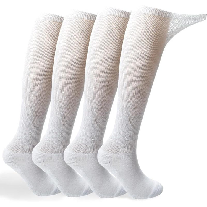 4-Pair Cushioned Diabetic Socks - Comfortable Support