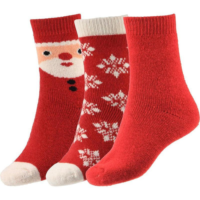 3-Pack Winter Boot Crew Socks  - Christmas Edition And Extra Warmth