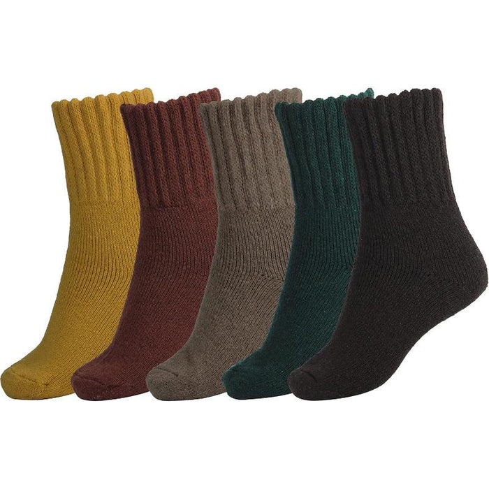 5 Pack Winter Cozy Crew Socks – Warmth and Comfort