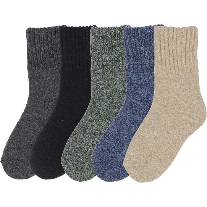 5 Pack Winter Cozy Crew Socks – Warmth and Comfort