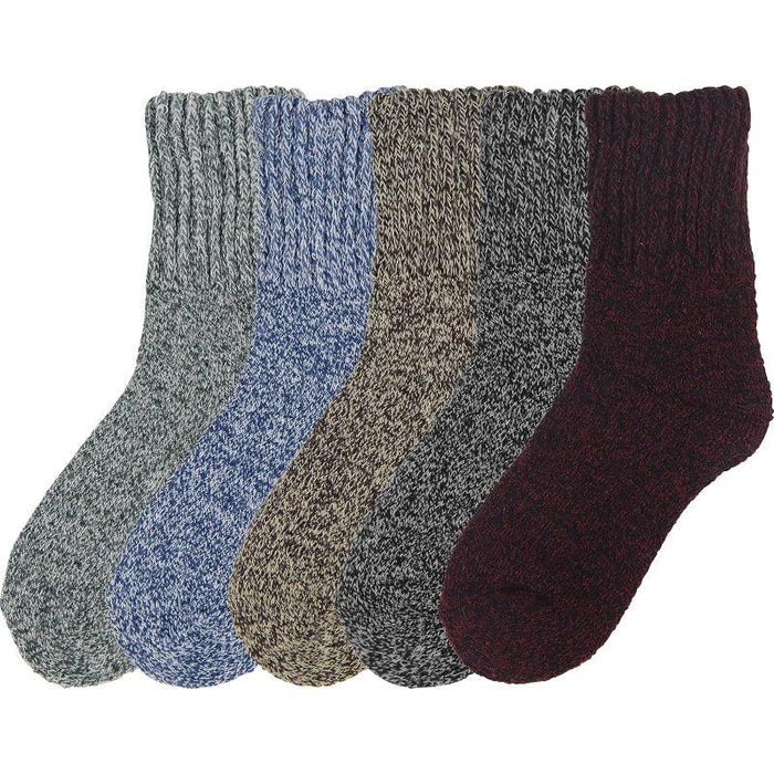 5 Pack Winter Cozy Crew Socks – Warmth and Comfort