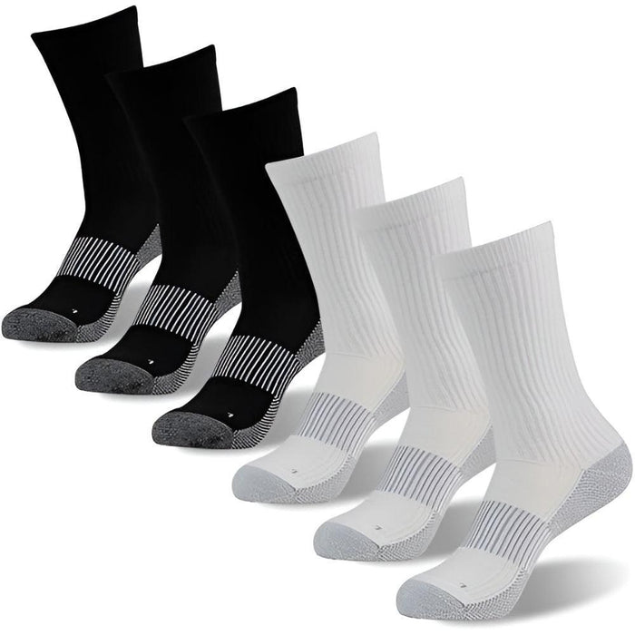 6 Pairs Copper Ion Arthritis Socks - Arch Support and Stability