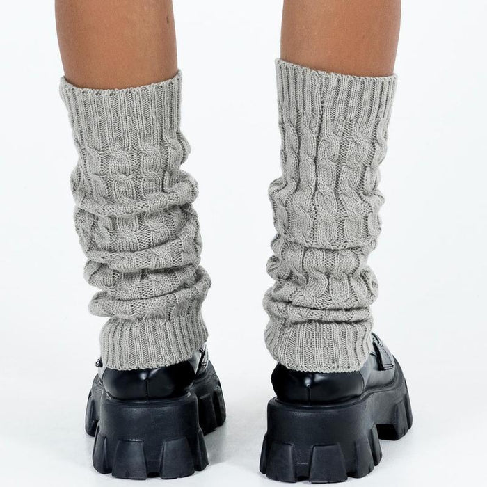 Cable Knit Slouch Socks – Cozy and Stylish for Winter