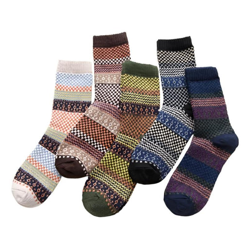 5 Pairs Winter Wool Socks - Sockz